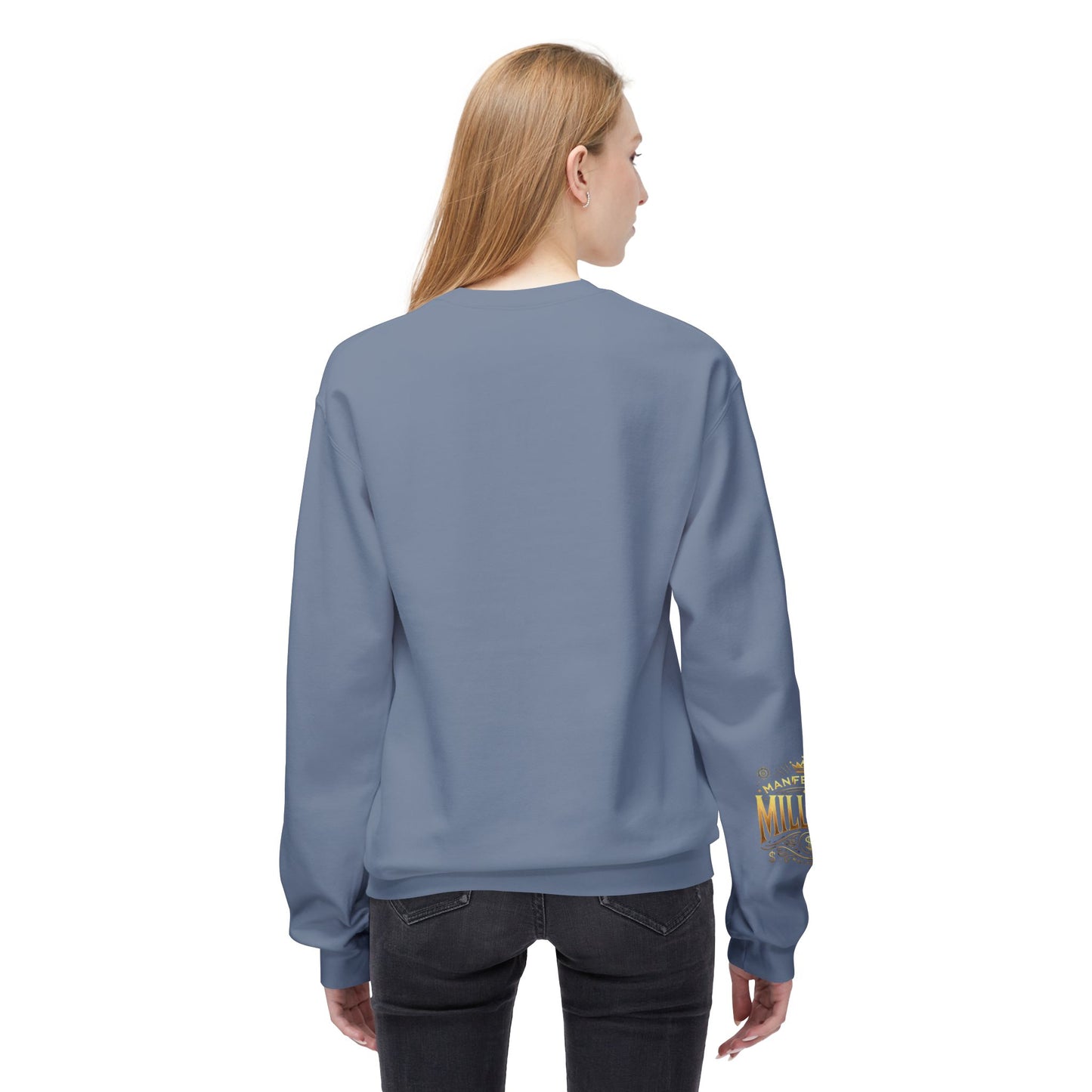 Manifesting Millions - Midweight Softstyle Fleece Crewneck Sweatshirt