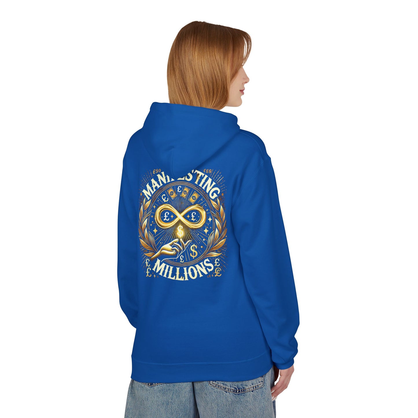 Manifesting Millions - Midweight Softstyle Fleece Hoodie