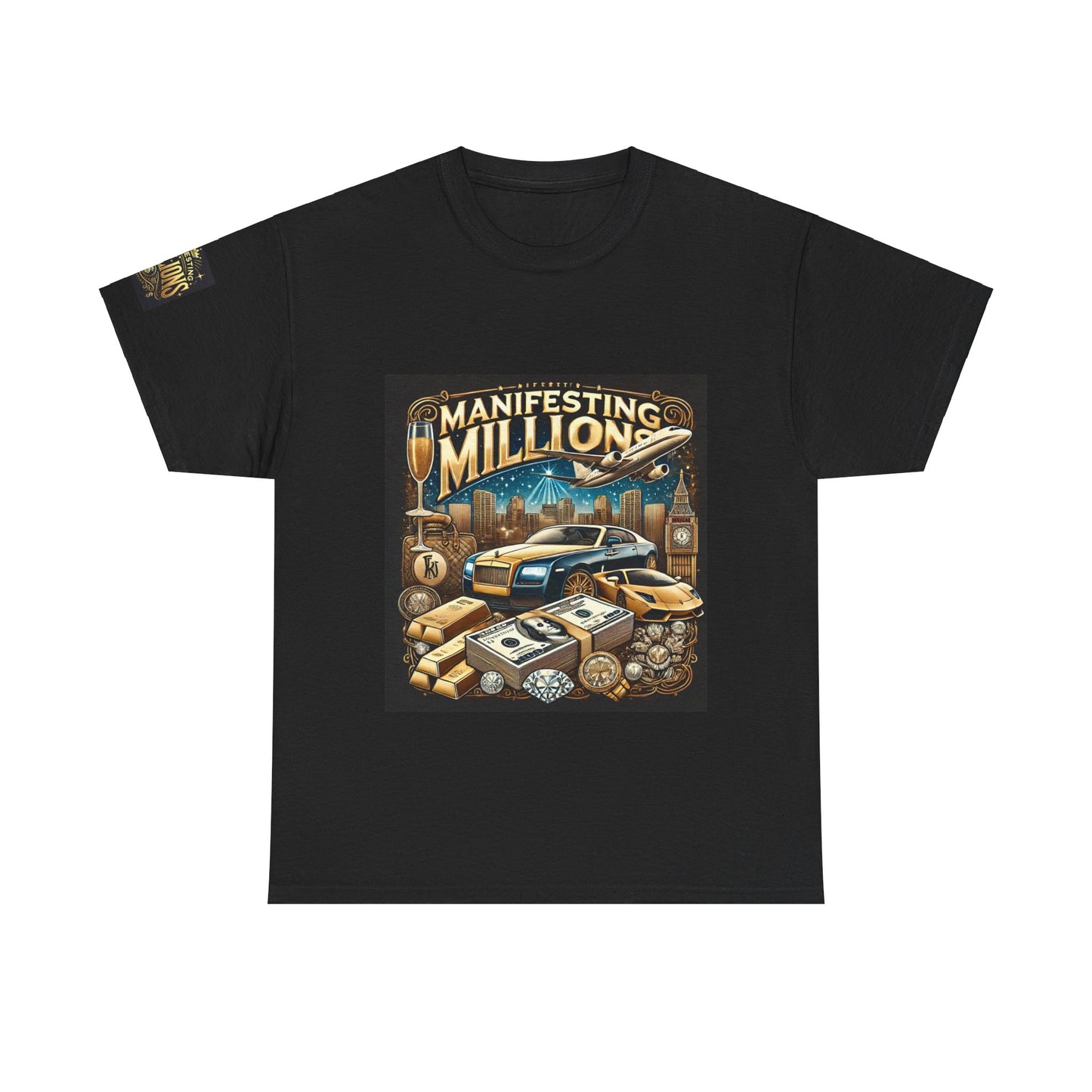 Manifesting Millions- Heavy Cotton Tee