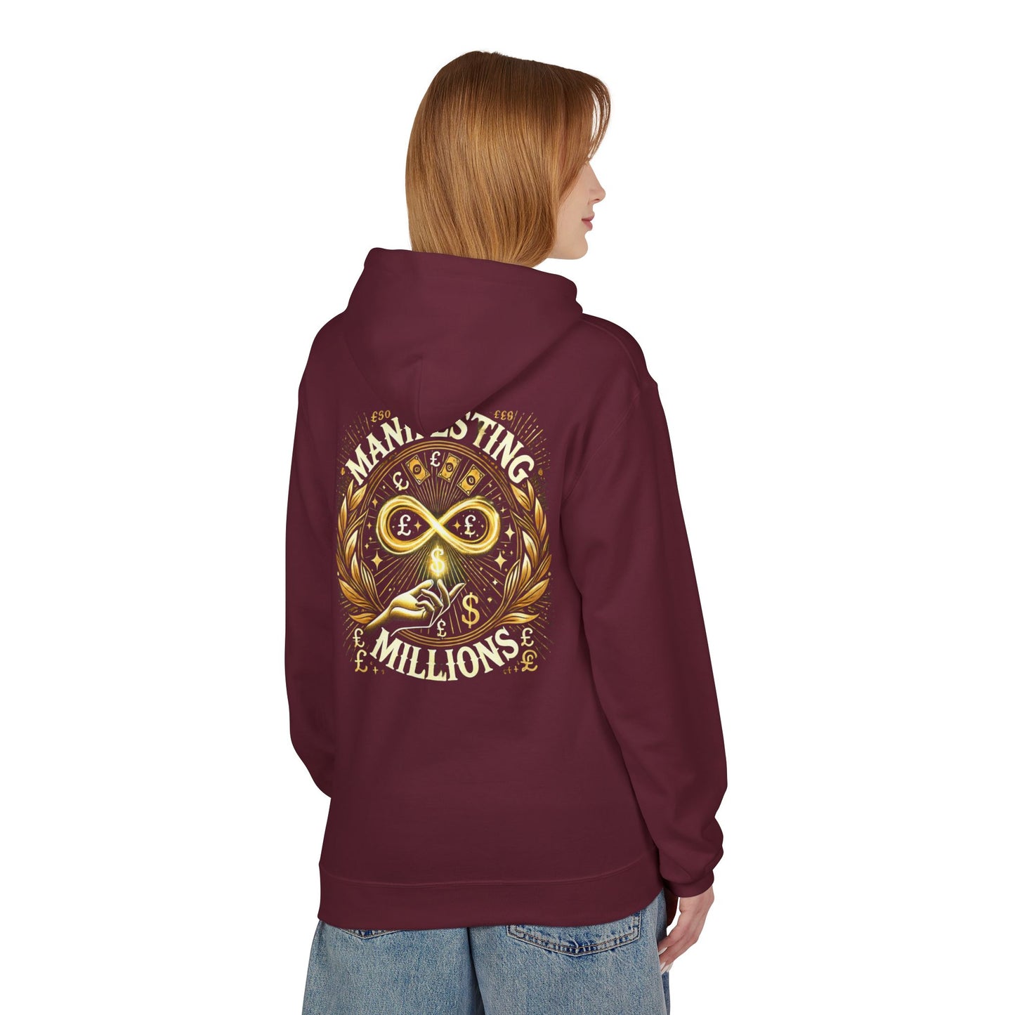 Manifesting Millions - Midweight Softstyle Fleece Hoodie