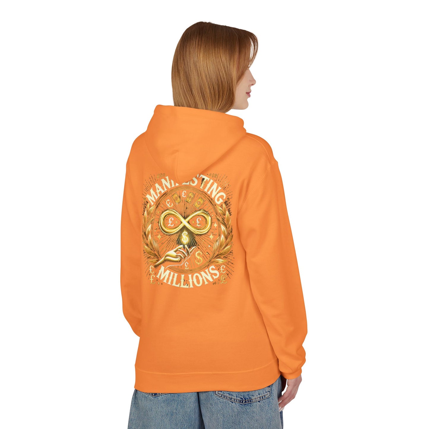 Manifesting Millions - Midweight Softstyle Fleece Hoodie