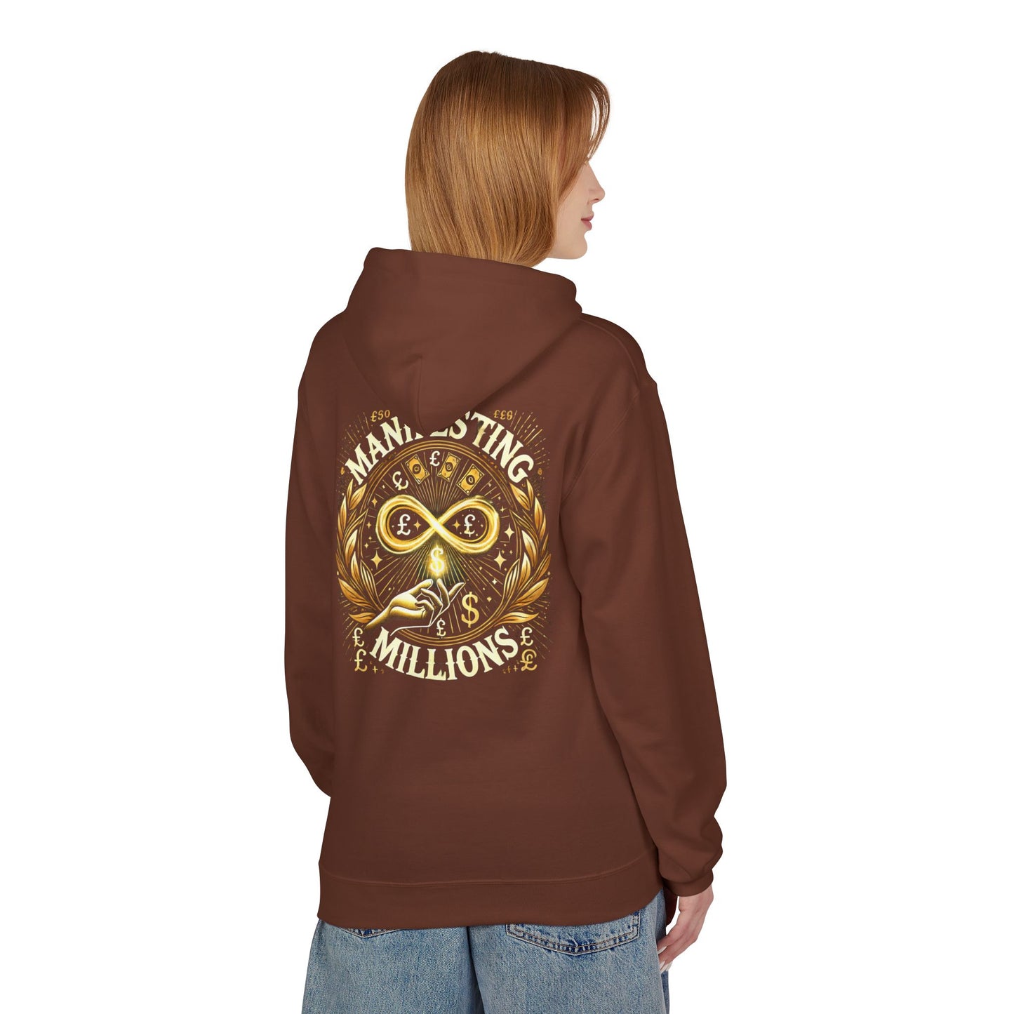 Manifesting Millions - Midweight Softstyle Fleece Hoodie