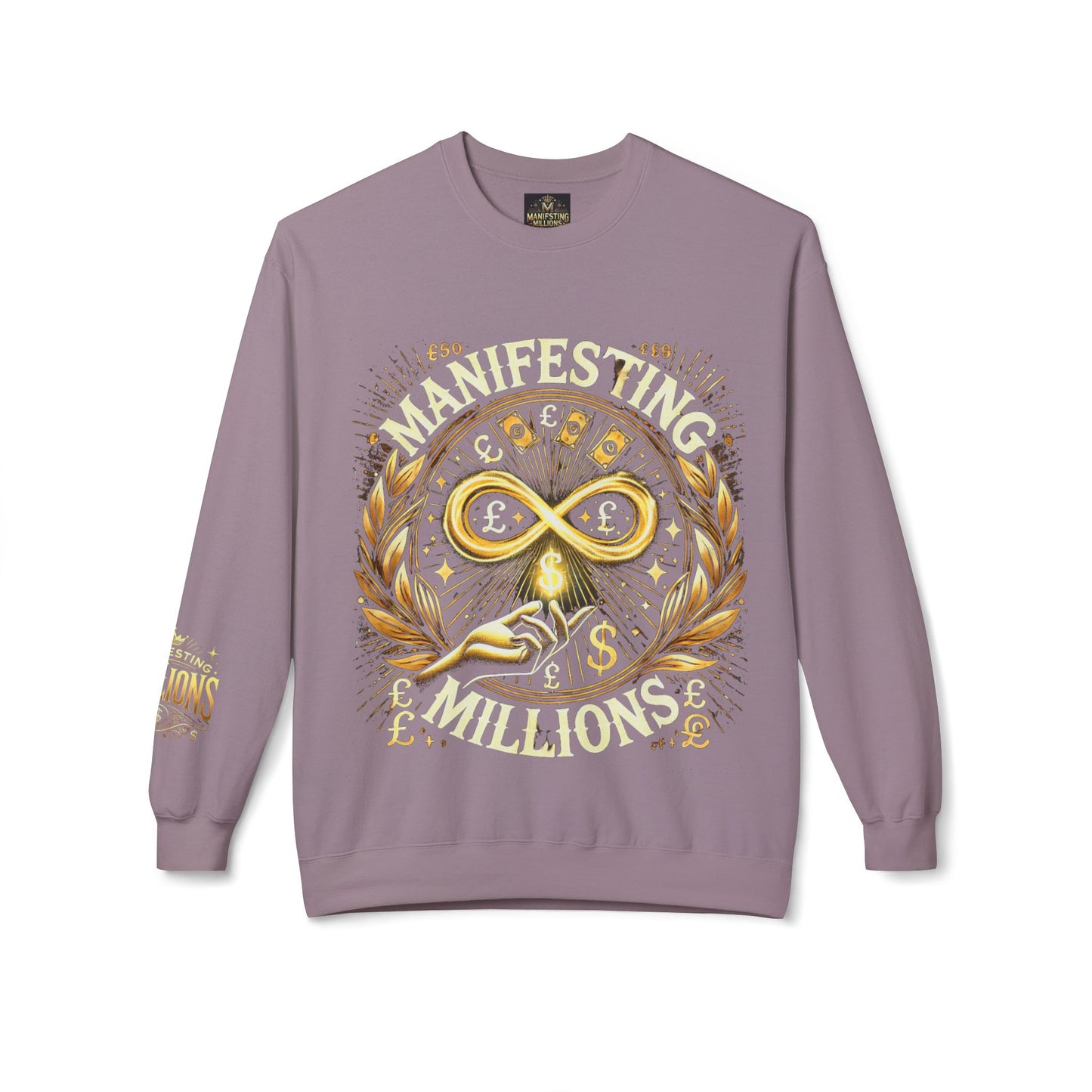 Manifesting Millions - Midweight Softstyle Fleece Crewneck Sweatshirt