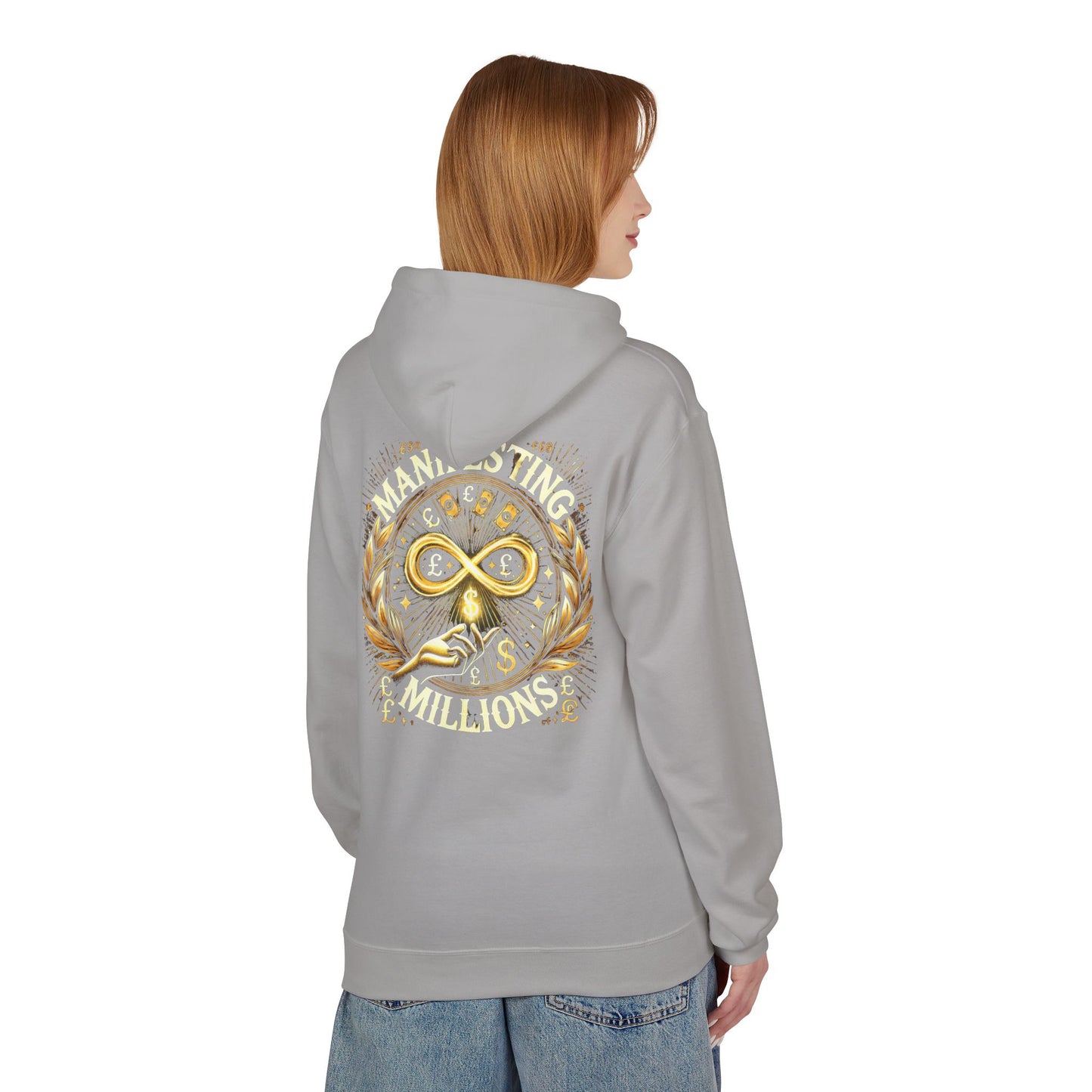 Manifesting Millions - Midweight Softstyle Fleece Hoodie