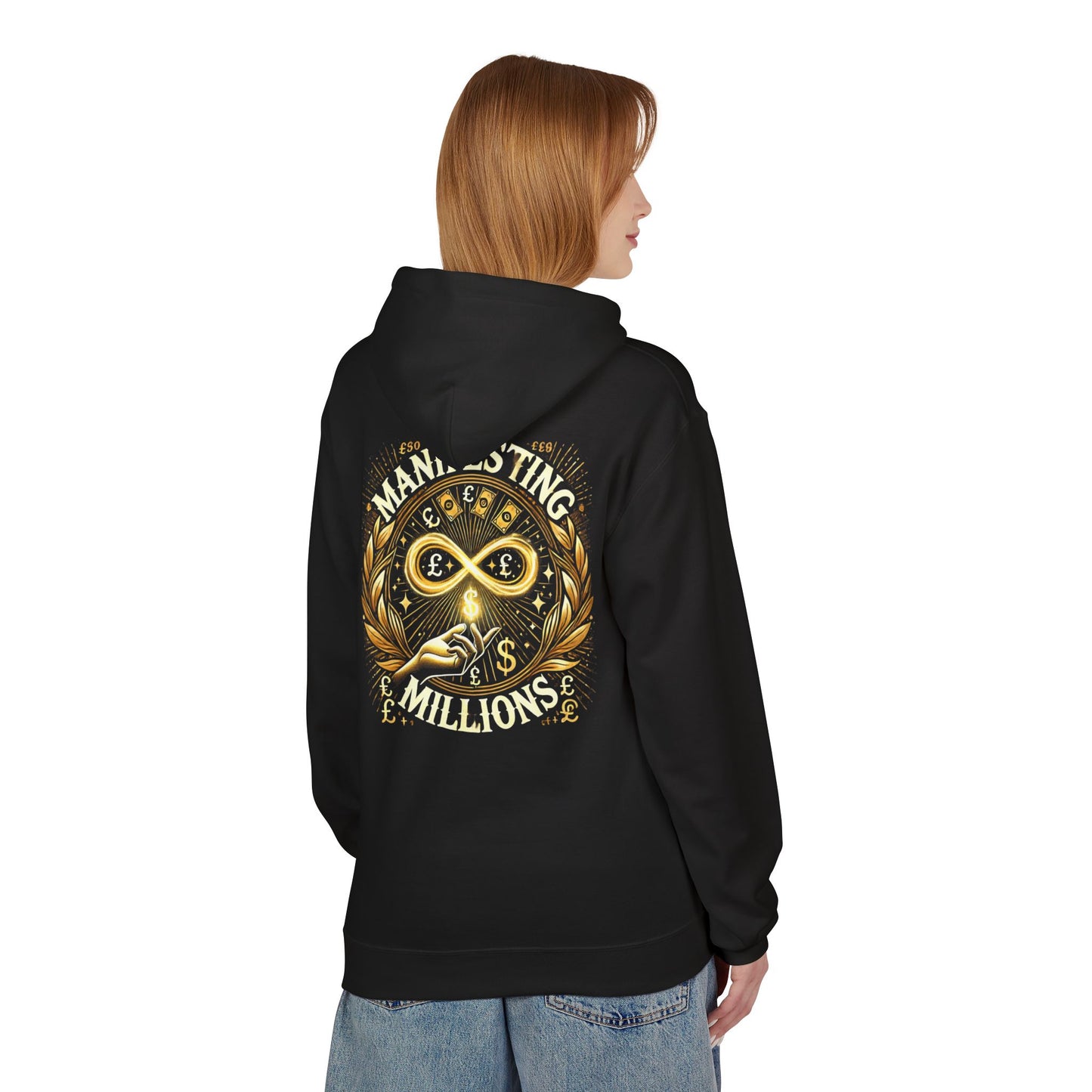 Manifesting Millions - Midweight Softstyle Fleece Hoodie