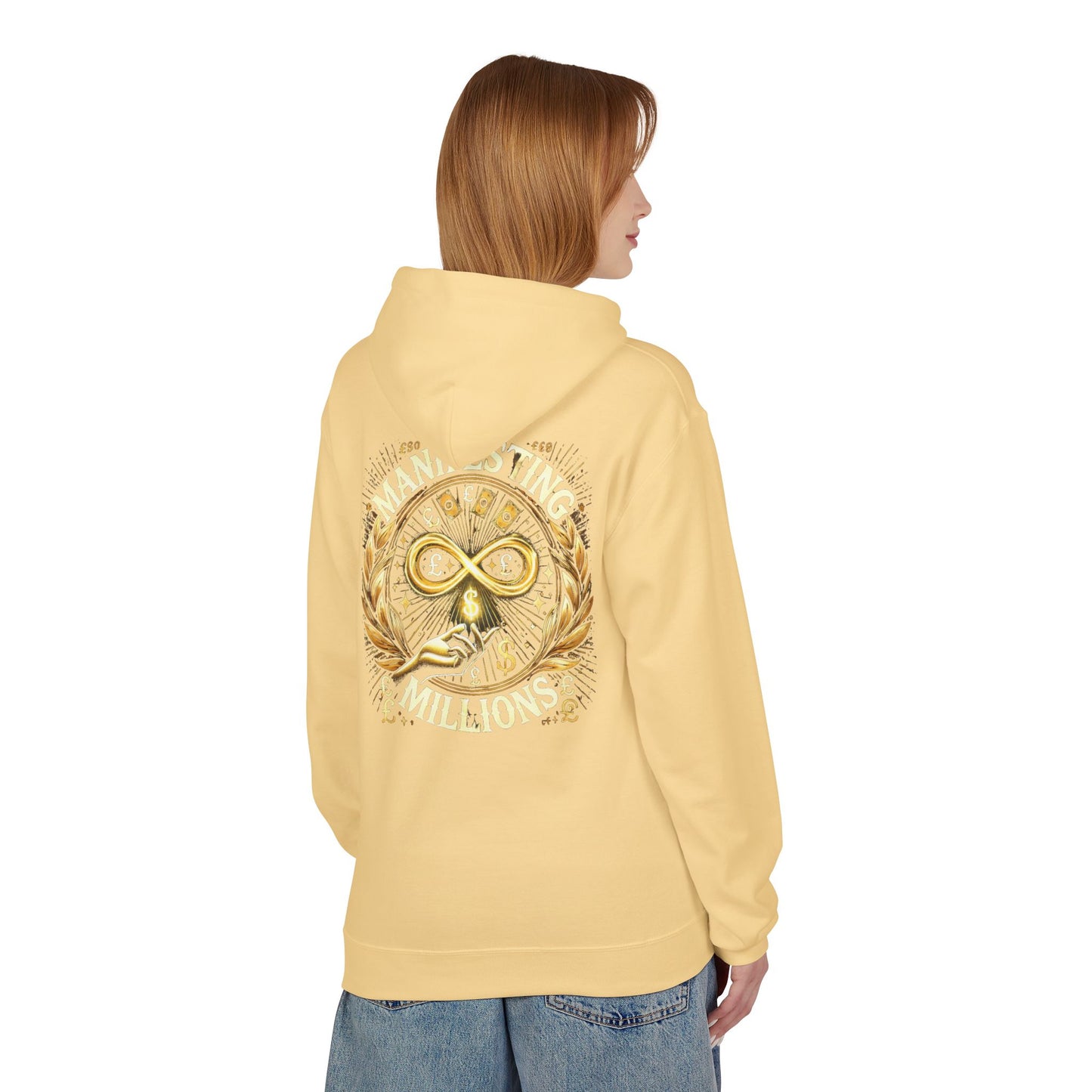 Manifesting Millions - Midweight Softstyle Fleece Hoodie