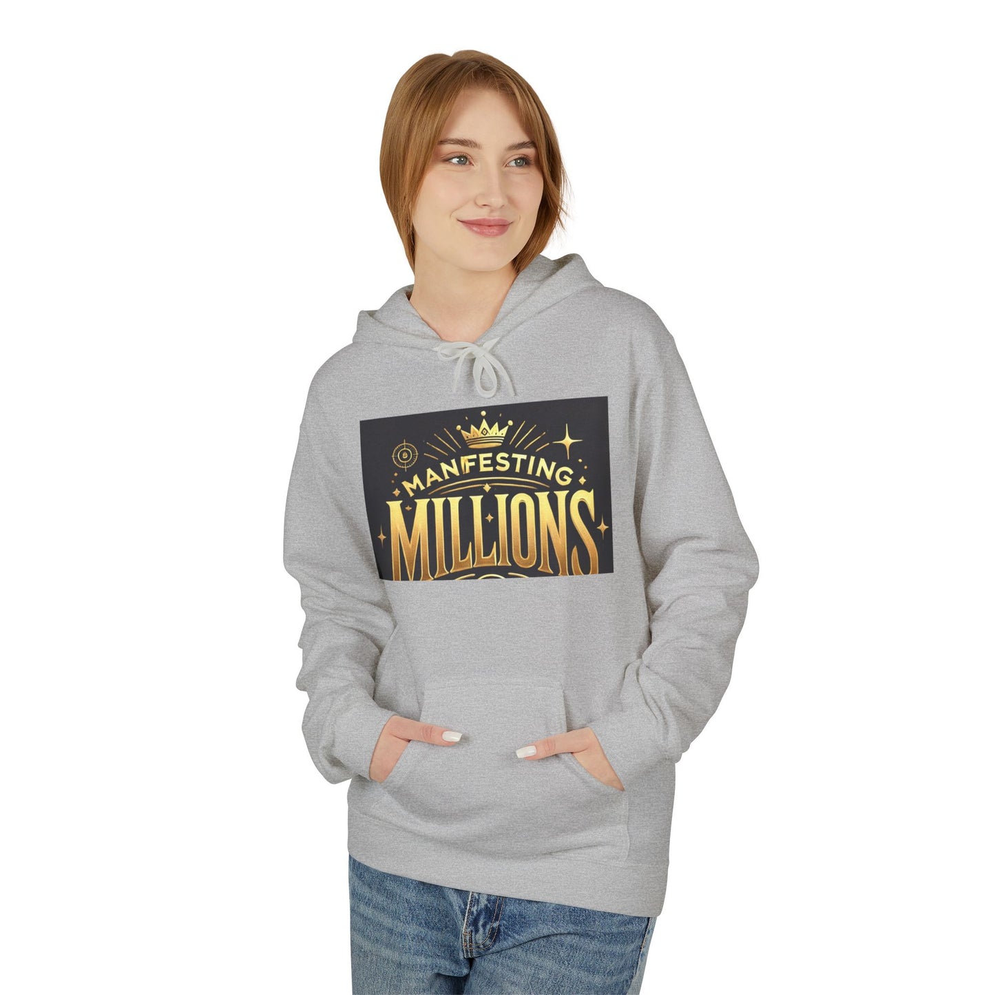 Manifesting Millions - Midweight Softstyle Fleece Hoodie