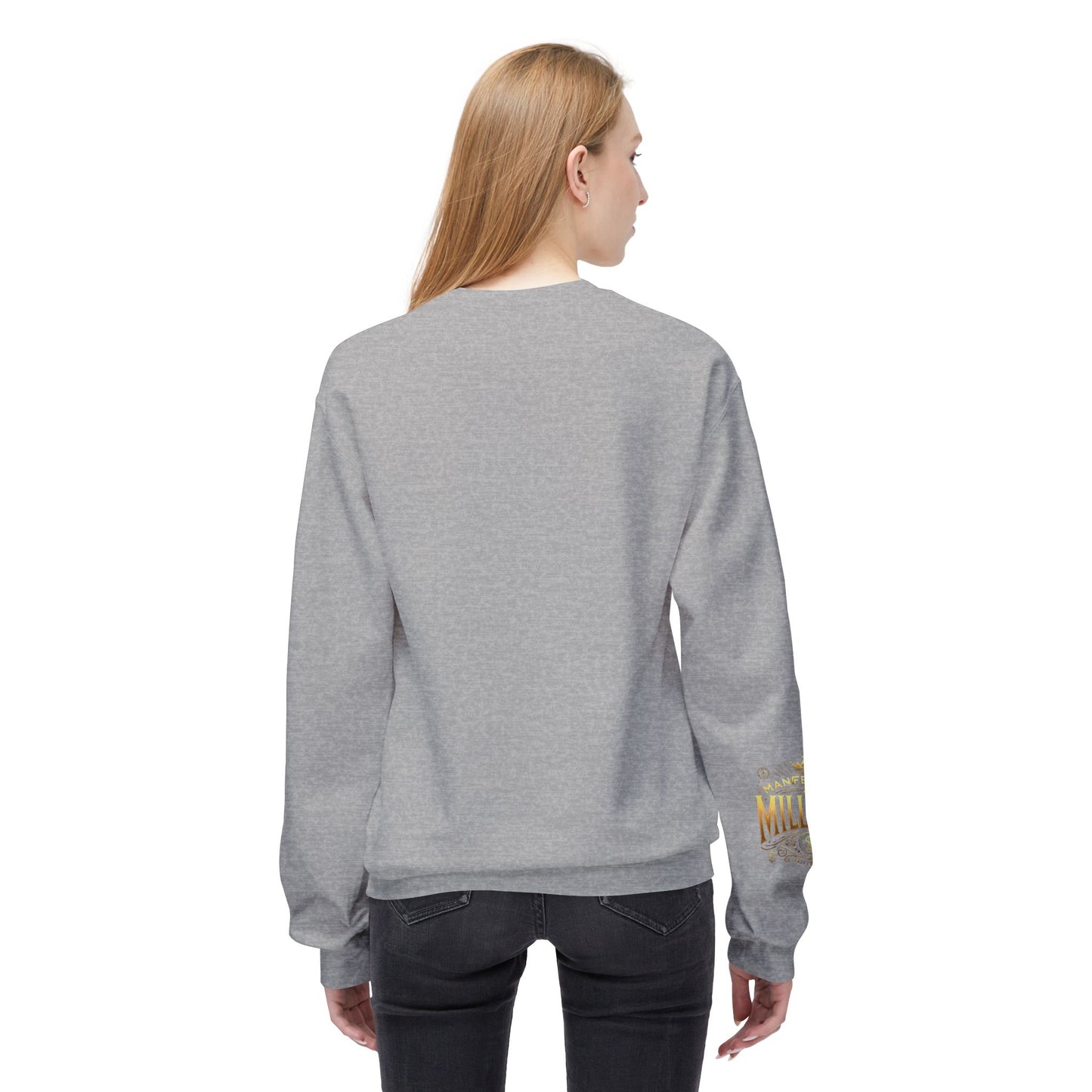 Manifesting Millions - Midweight Softstyle Fleece Crewneck Sweatshirt