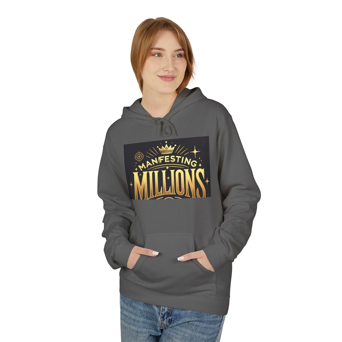 Manifesting Millions - Midweight Softstyle Fleece Hoodie