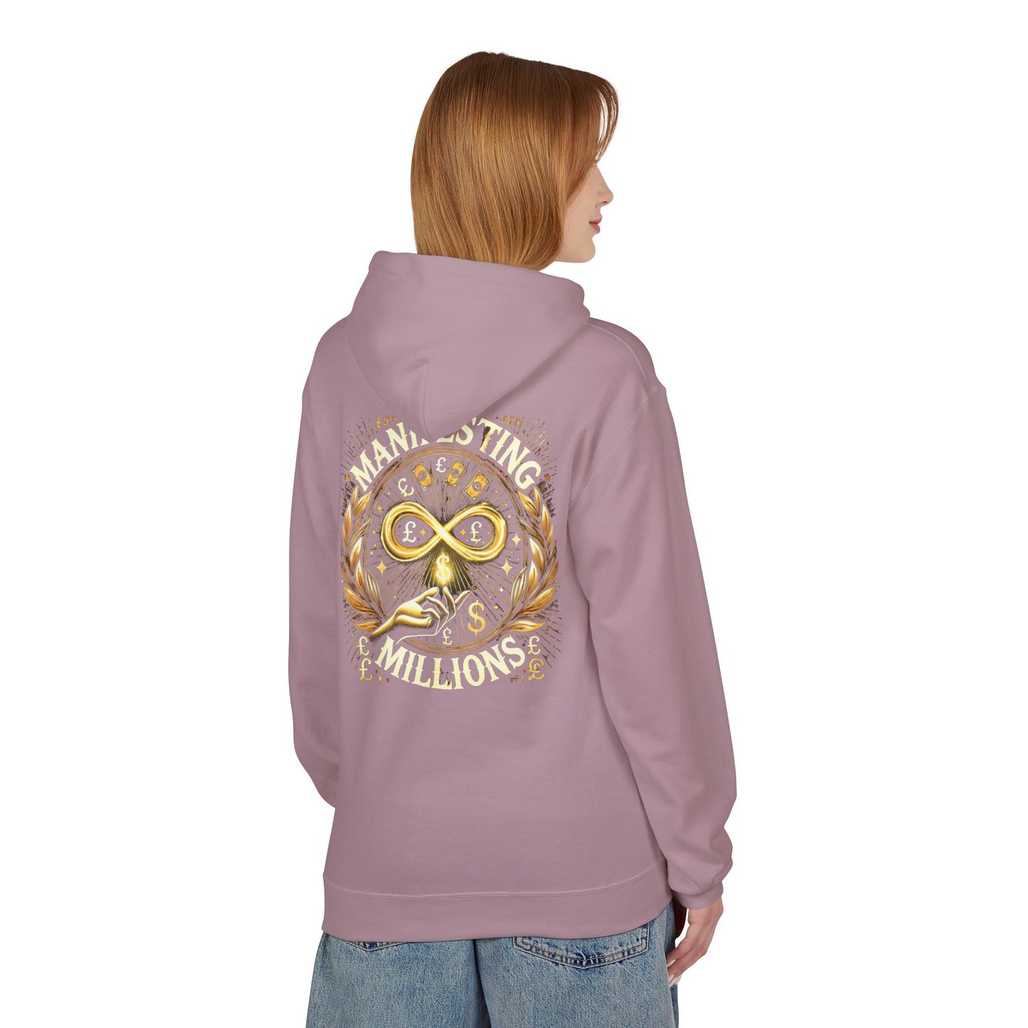 Manifesting Millions - Midweight Softstyle Fleece Hoodie