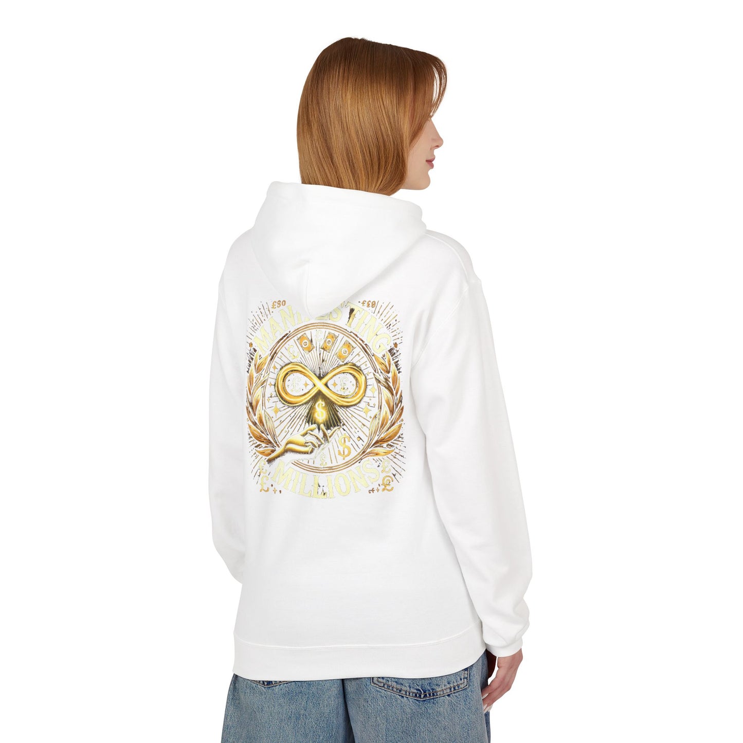 Manifesting Millions - Midweight Softstyle Fleece Hoodie