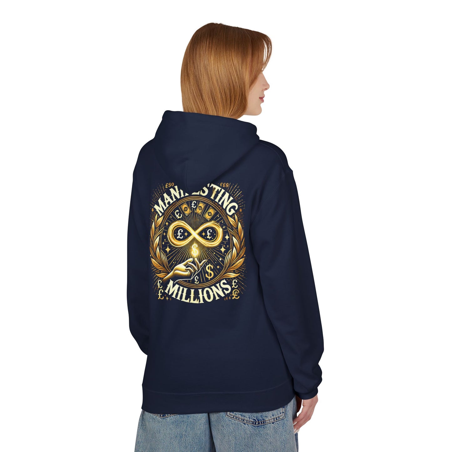 Manifesting Millions - Midweight Softstyle Fleece Hoodie