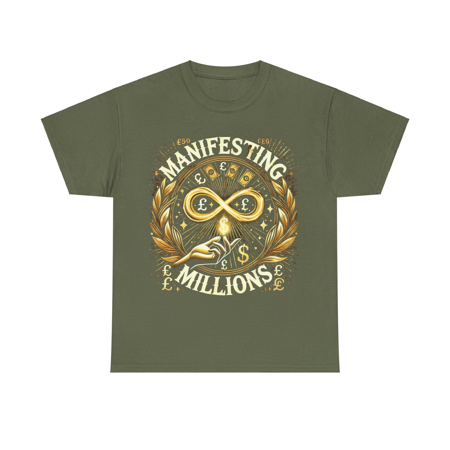 Manifesting Millions- Heavy Cotton T-Shirt