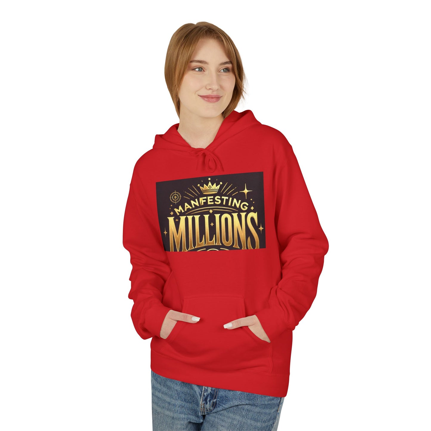 Manifesting Millions - Midweight Softstyle Fleece Hoodie