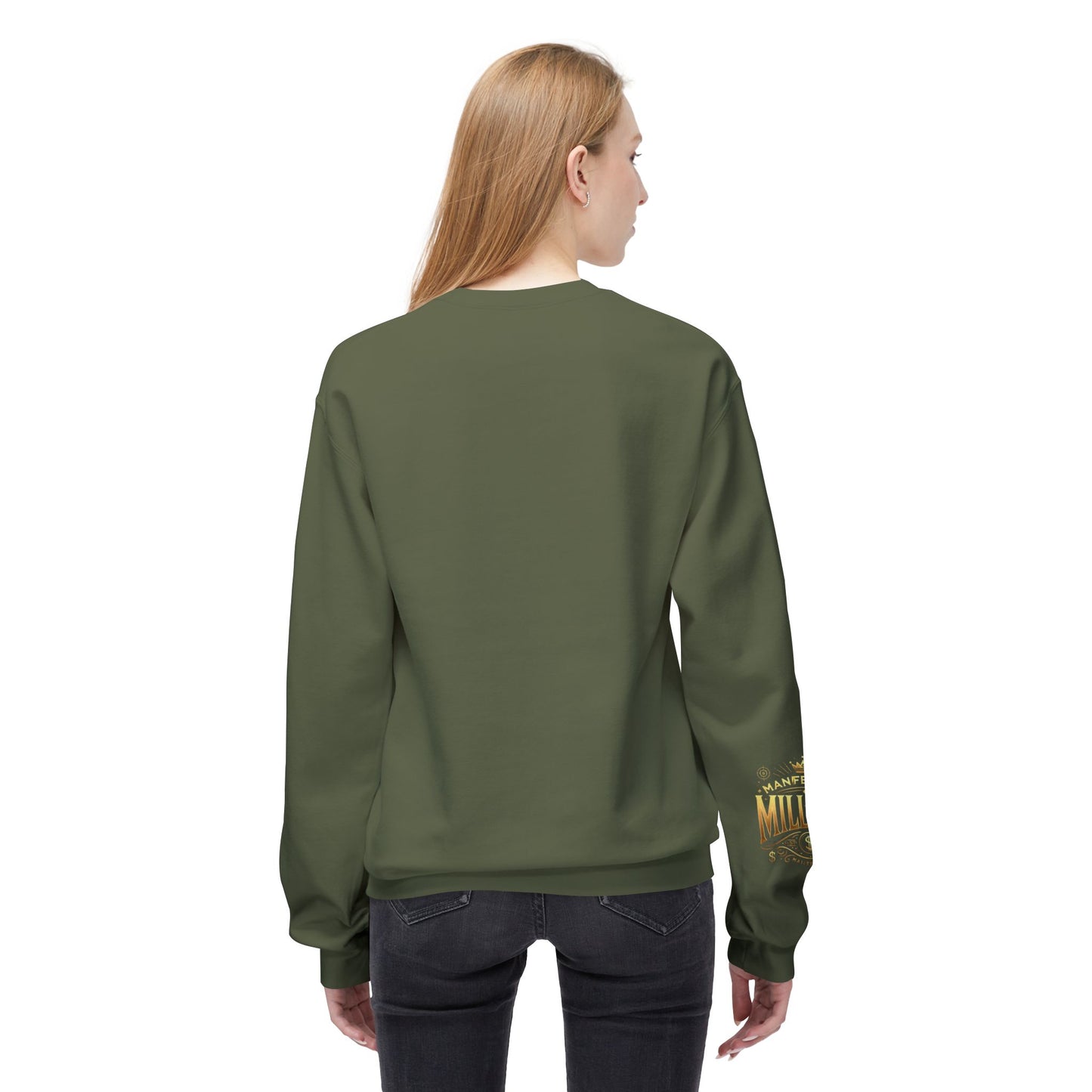 Manifesting Millions - Midweight Softstyle Fleece Crewneck Sweatshirt