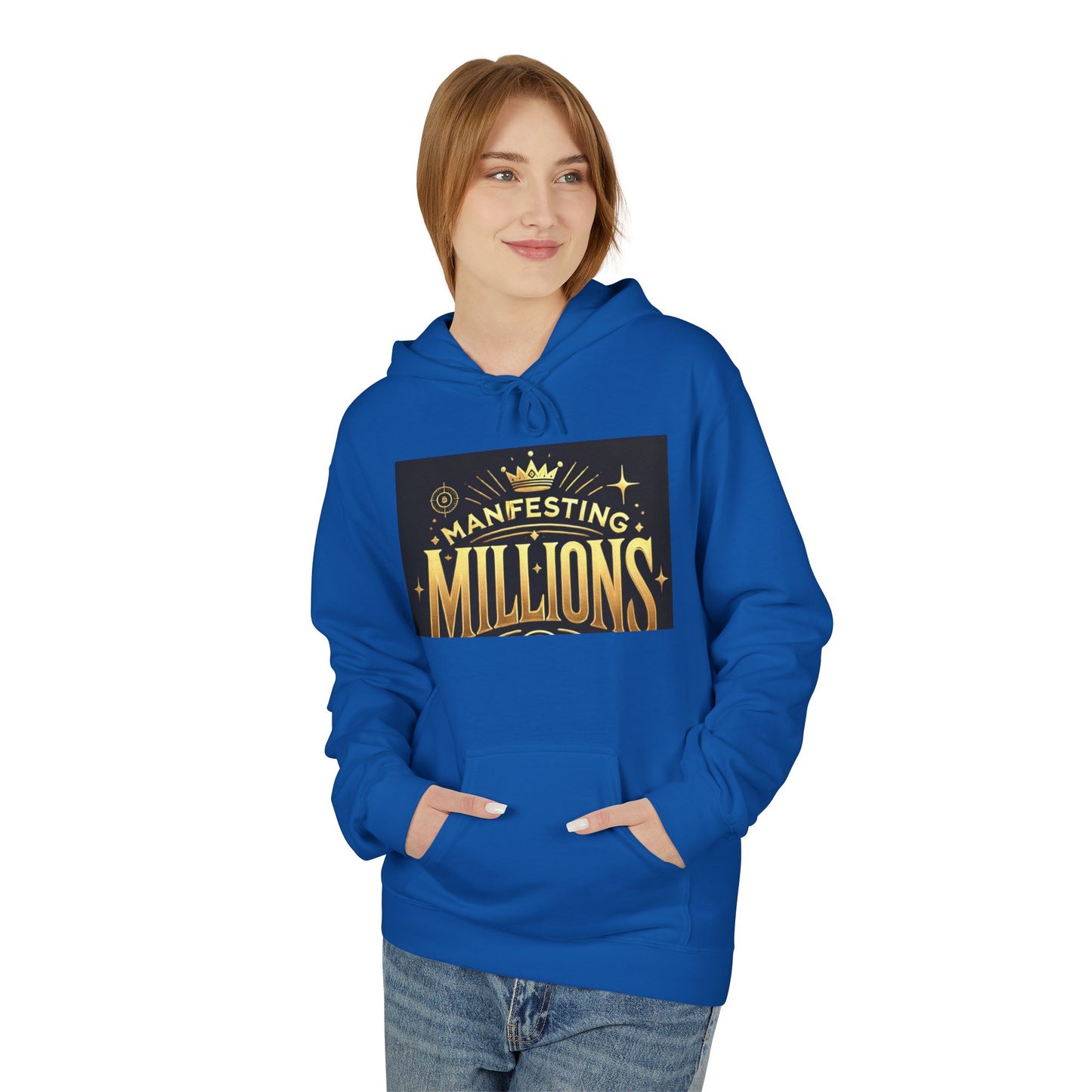 Manifesting Millions - Midweight Softstyle Fleece Hoodie