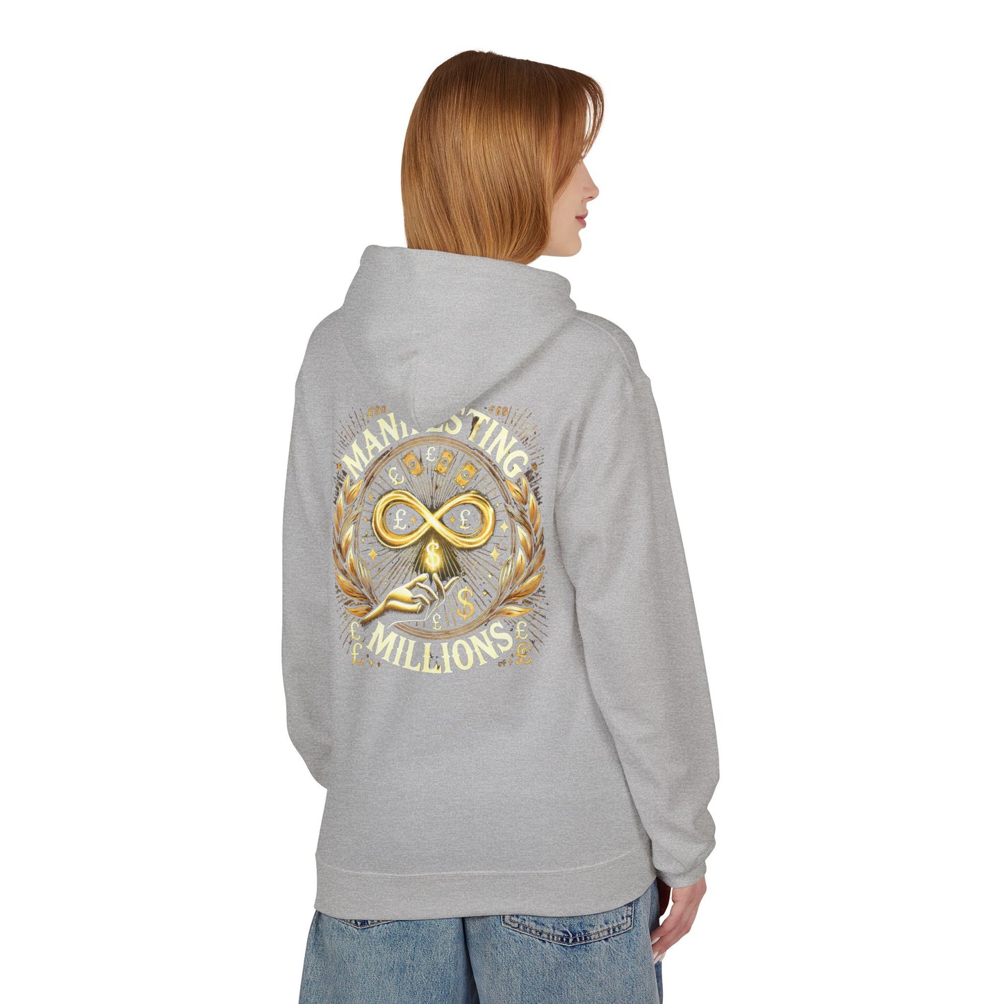 Manifesting Millions - Midweight Softstyle Fleece Hoodie