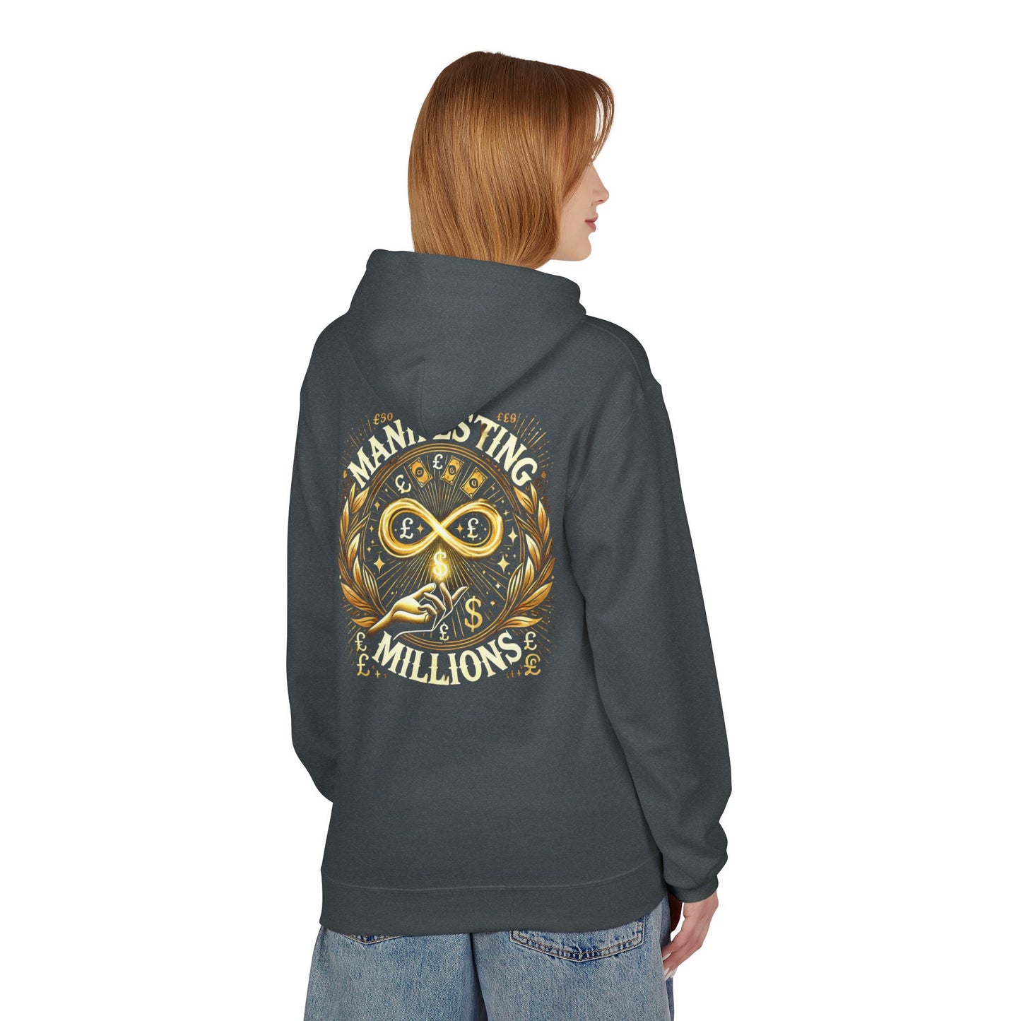 Manifesting Millions - Midweight Softstyle Fleece Hoodie