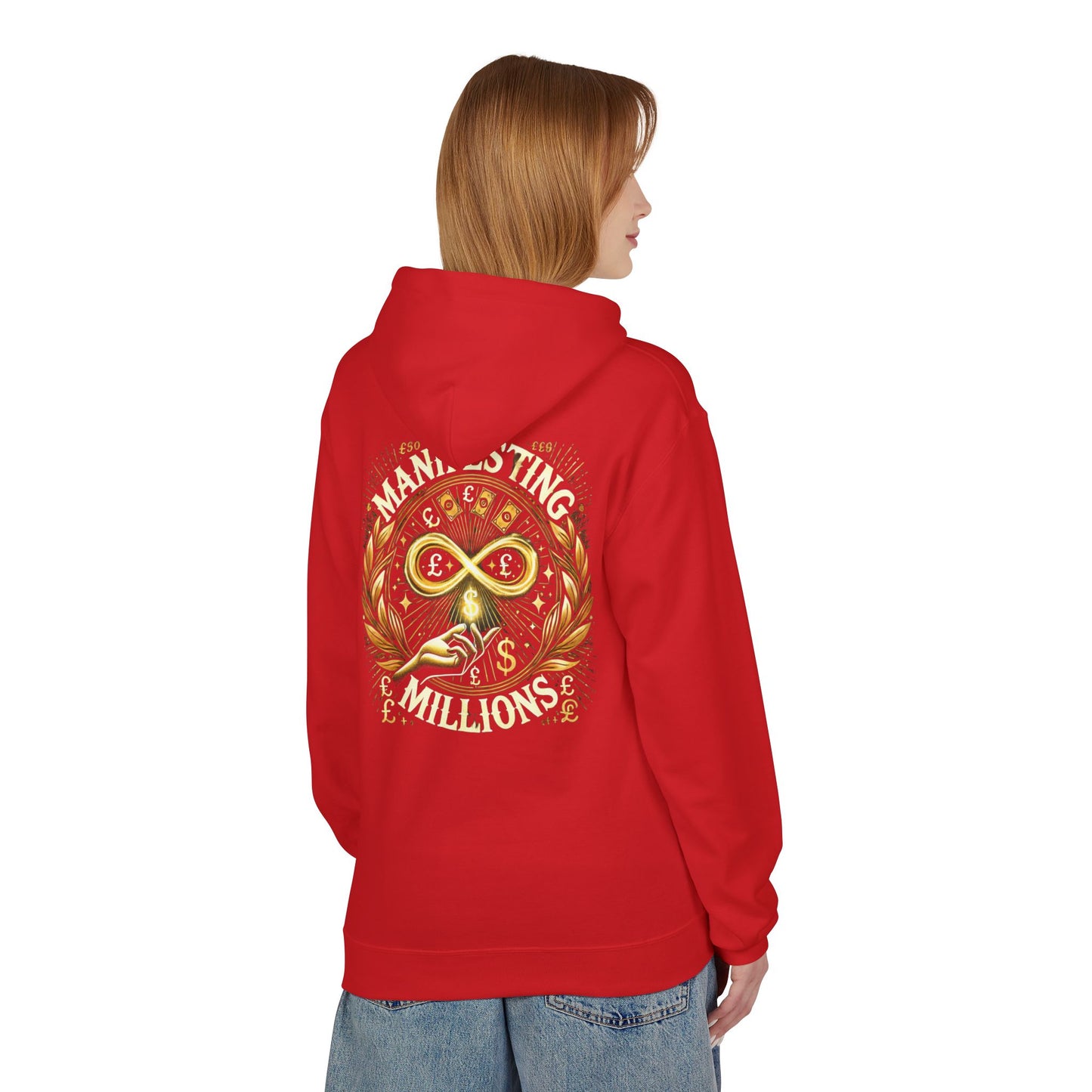 Manifesting Millions - Midweight Softstyle Fleece Hoodie