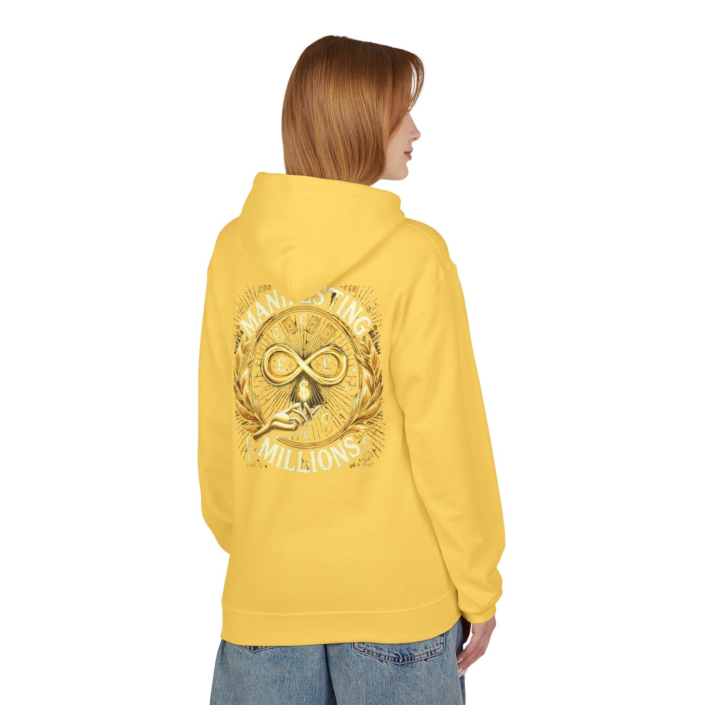Manifesting Millions - Midweight Softstyle Fleece Hoodie