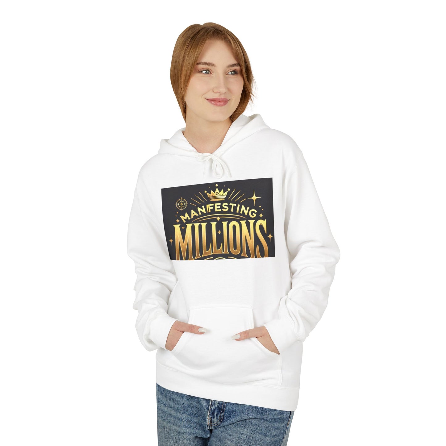Manifesting Millions - Midweight Softstyle Fleece Hoodie