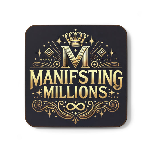 Manifesting Millions- Hardboard Back Coaster