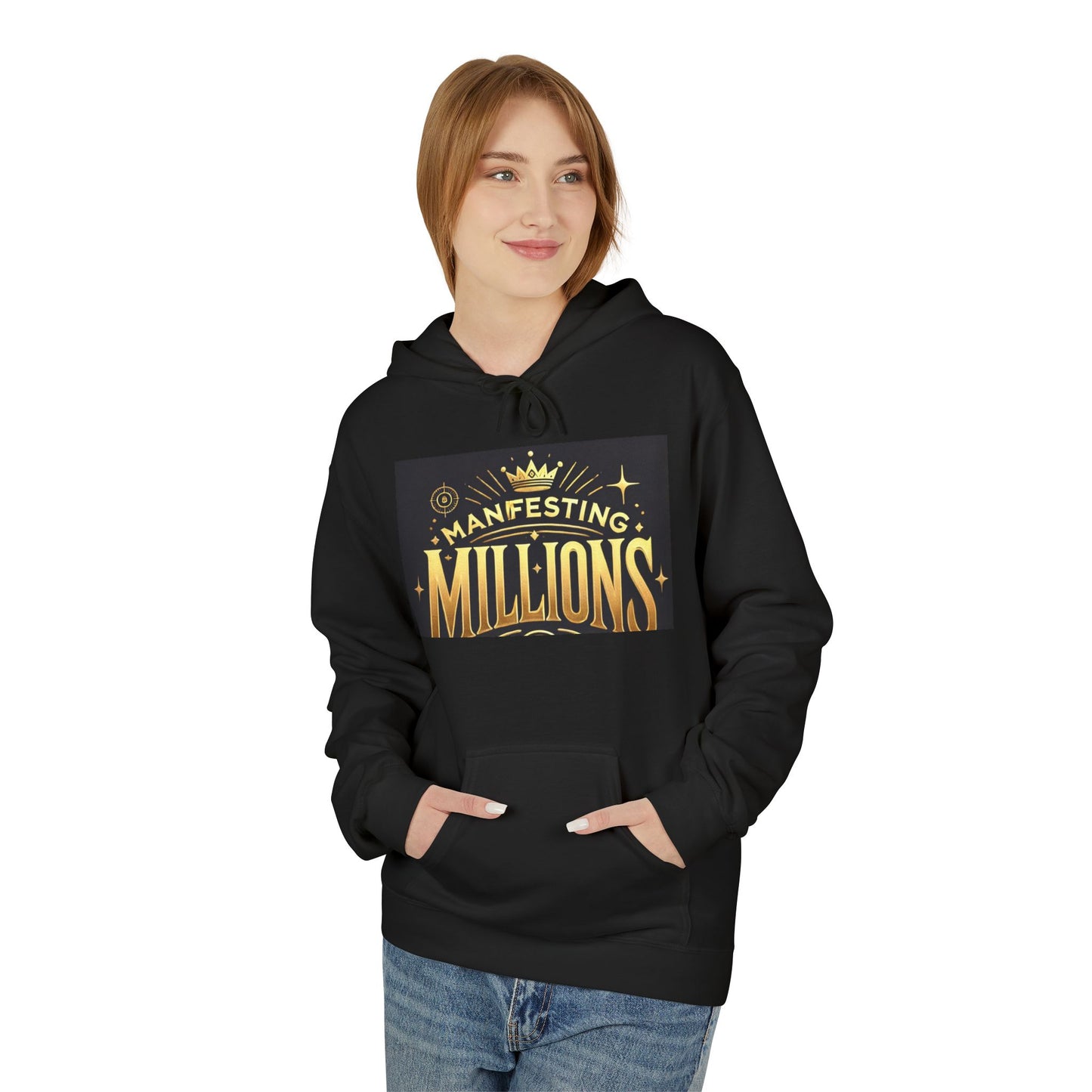 Manifesting Millions - Midweight Softstyle Fleece Hoodie