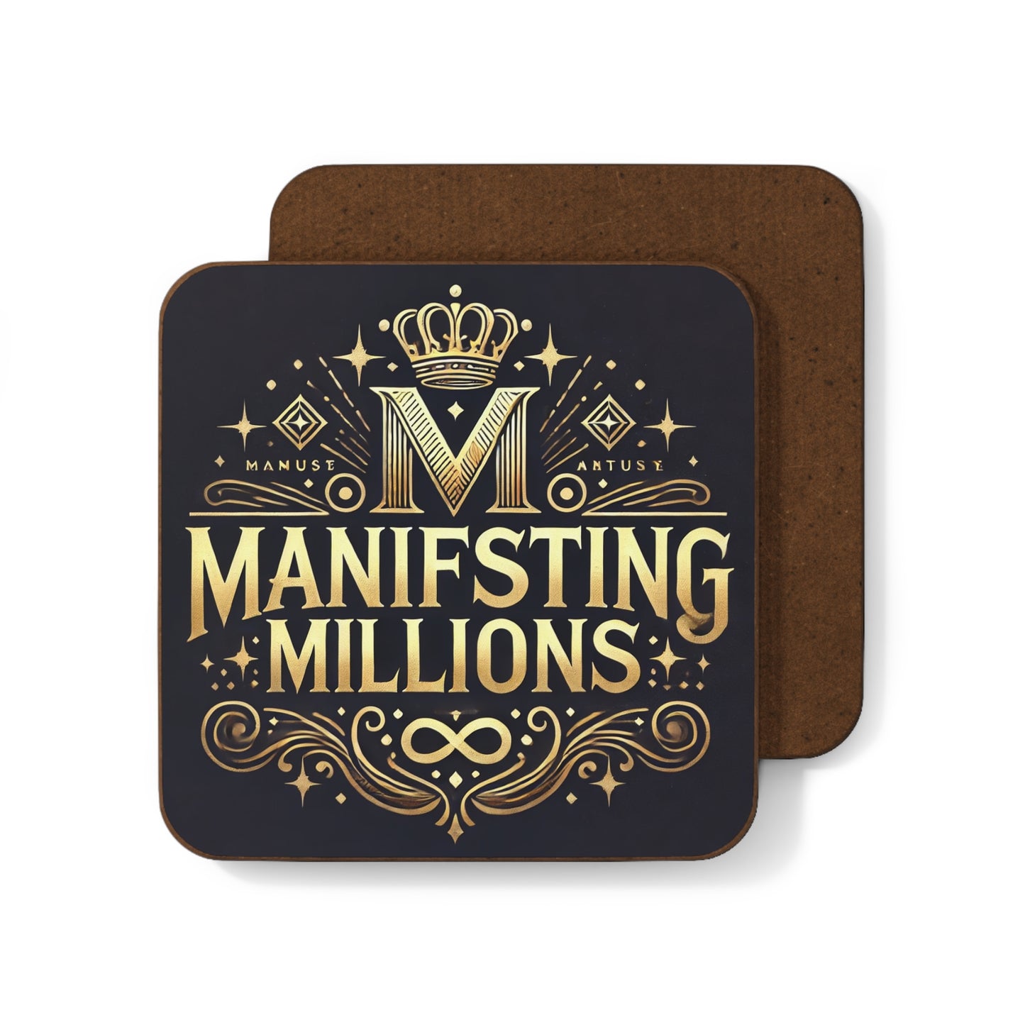 Manifesting Millions- Hardboard Back Coaster