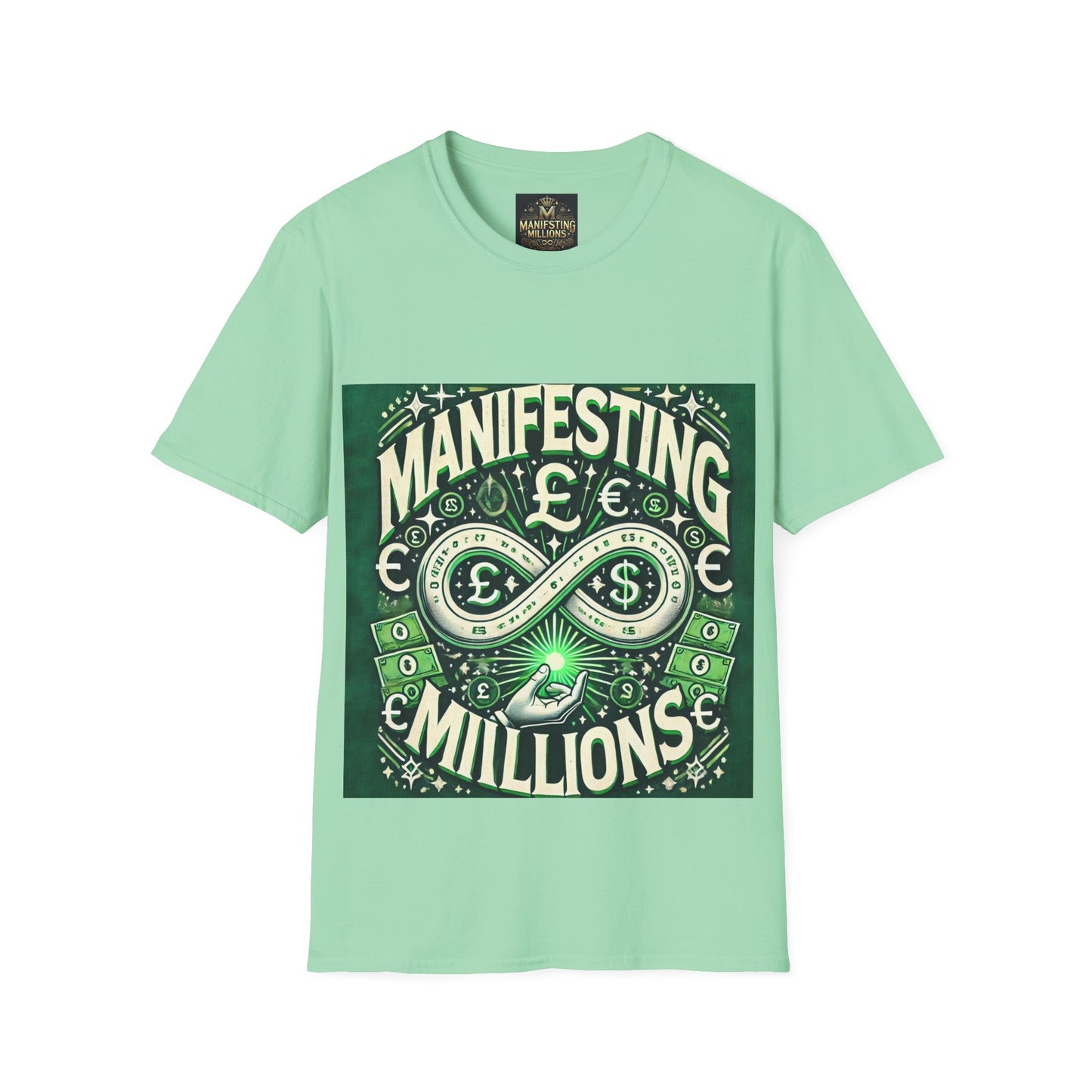 Manifesting Millions - T-shirt unisexe à manches courtes