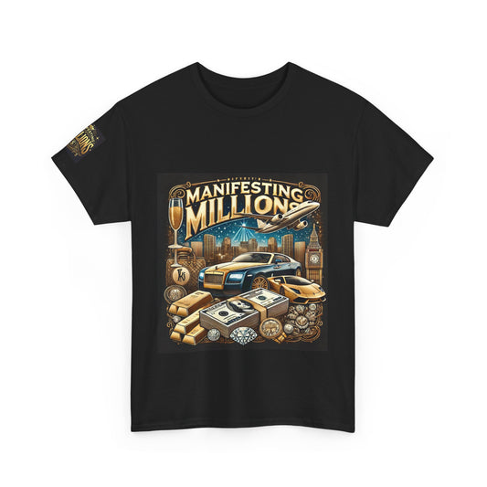 Manifesting Millions- Heavy Cotton Tee